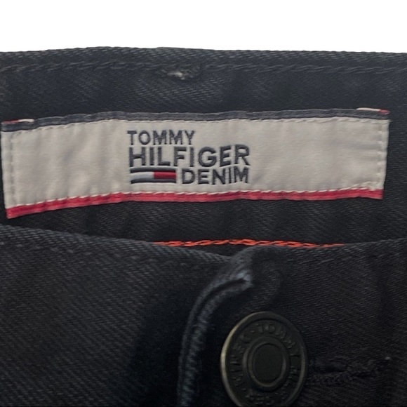Tommy Hilfiger Men’s 31x30” Black Dark Wash Skinny Denim Jeans - Picture 6 of 11